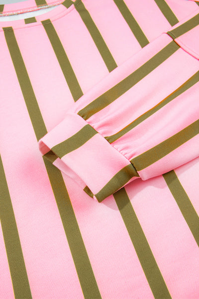 Meadowline Stripe Relaxed Sweatshirt — supplier product-only image