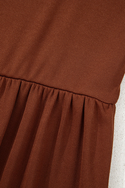 Cinnamon Spice Tiered Babydoll Dress