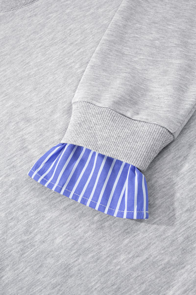 Preppy Hour Layered-Collar Sweatshirt — supplier product-only image