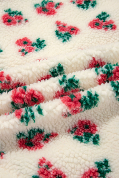 Winter Bloom Contrast Fleece Sweatshirt — supplier product-only image