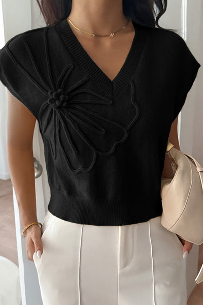 Chic Blossom Sweater Vest