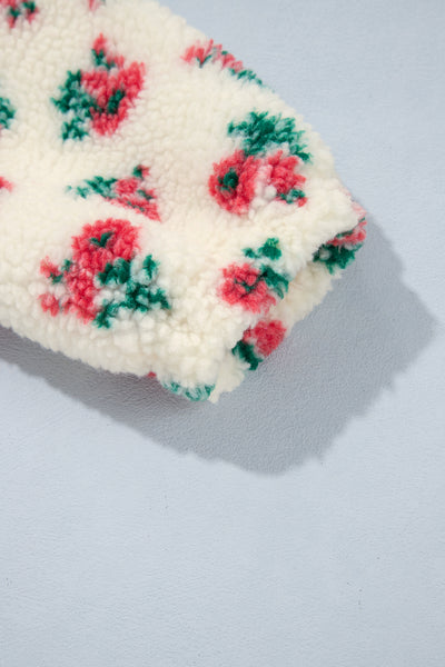Winter Bloom Contrast Fleece Sweatshirt — supplier product-only image