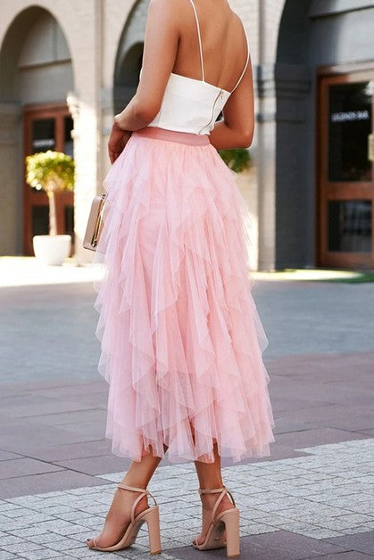 Love Kuza Tulle Tulle Tiered Maxi Skirt – Love, Kuza