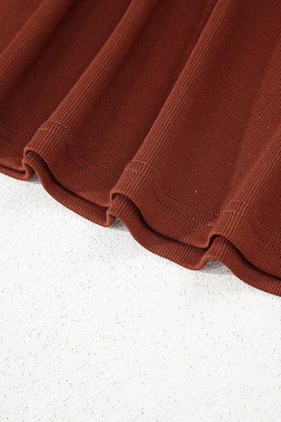 Cinnamon Spice Tiered Babydoll Dress