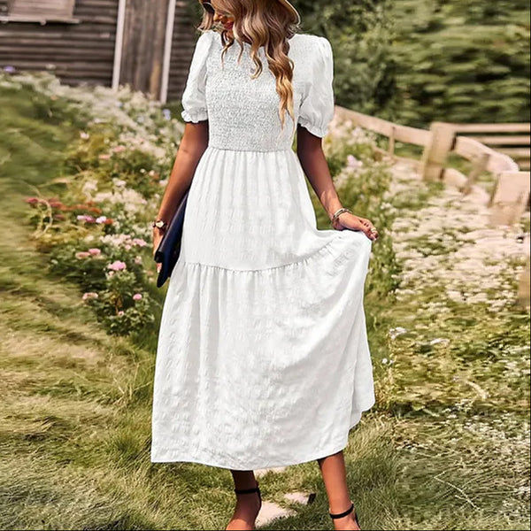 Whispering Meadow Smocked Maxi Dress