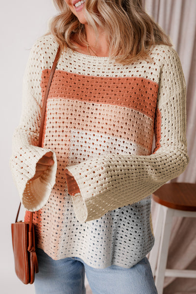 Sunset Glow Crochet Pullover