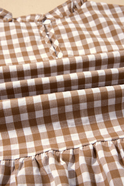 Rustic Plaid Peplum Top ? supplier product image