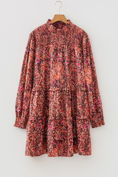 Crimson Meadow Smocked Mini Dress — supplier product image