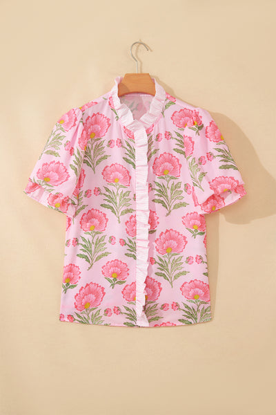 Pink Blossom Ruffle Shirt ? supplier product image