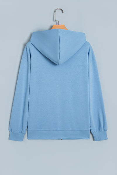 Bluebird Dots Zip-Up Hoodie — supplier product-only image
