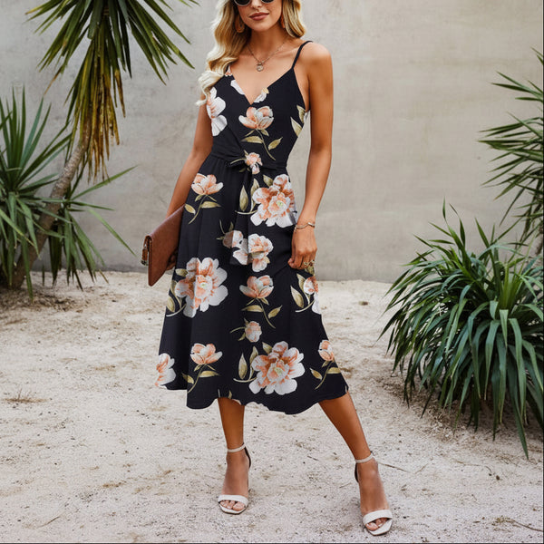 Moonlit Magnolia Slip Midi Dress