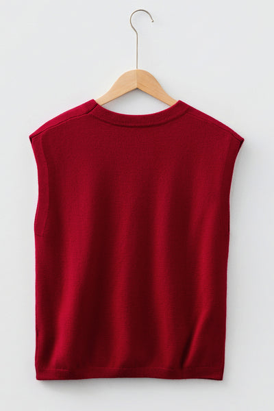 Red Ember Cap Sleeve Sweater — supplier product image