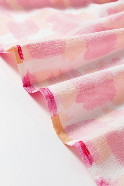 Sunset Strokes Ruffle Mini Dress