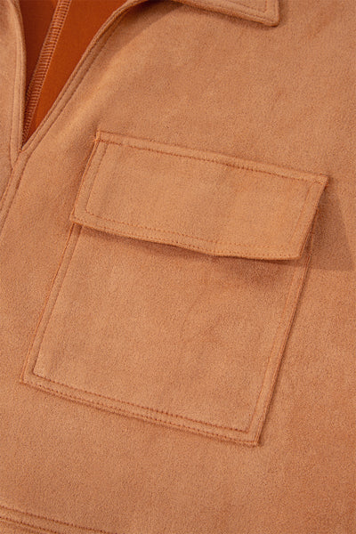 Saffron Suede Shift Dress — supplier product image