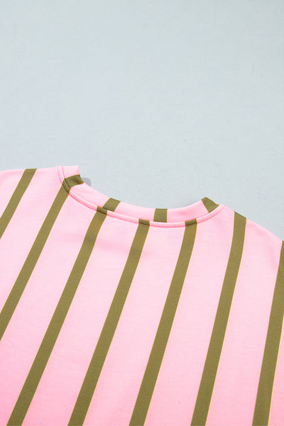 Meadowline Stripe Relaxed Sweatshirt — supplier product-only image