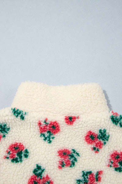 Winter Bloom Contrast Fleece Sweatshirt — supplier product-only image