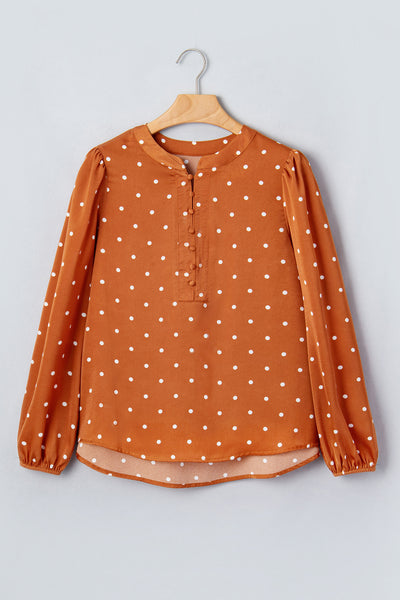 Cocoa Dot V-Neck Blouse ? supplier product image
