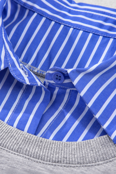Preppy Hour Layered-Collar Sweatshirt