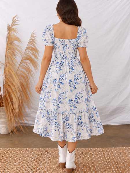 Bluebell Romance Floral Midi Dress