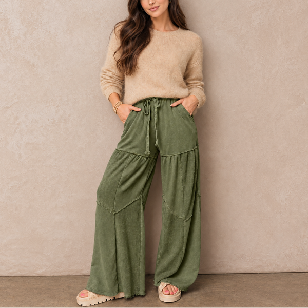 Olive Drift Patchwork Lounge Pant