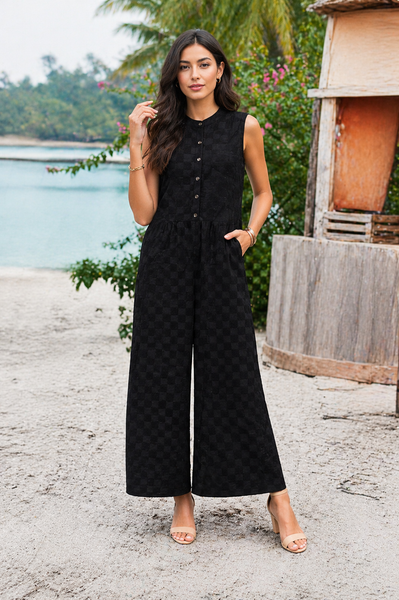 Check Luxe Jumpsuit