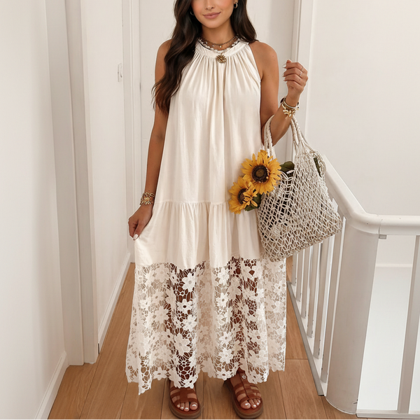 Ivory Bloom Lace Whisper Dress