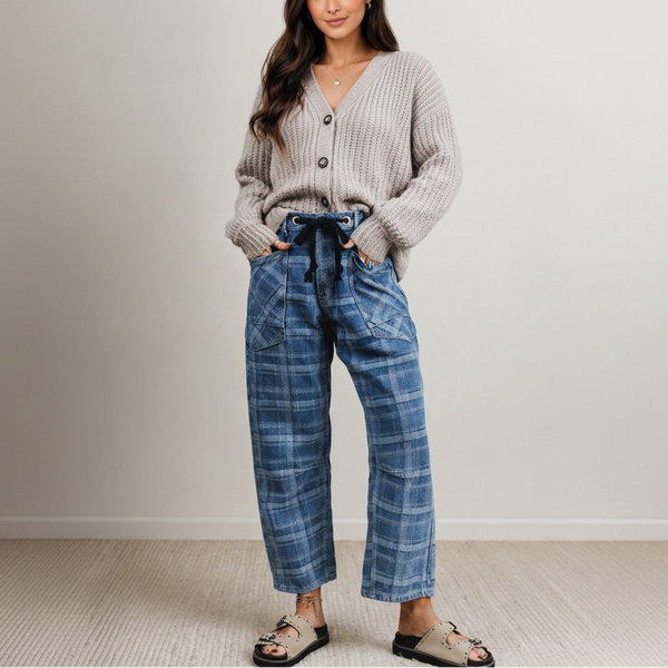 Blue Ridge Plaid Drawstring Pants