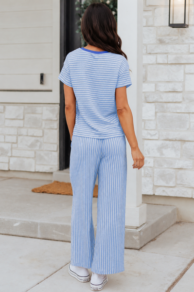 Bluebell Breeze Stripe Lounge Set