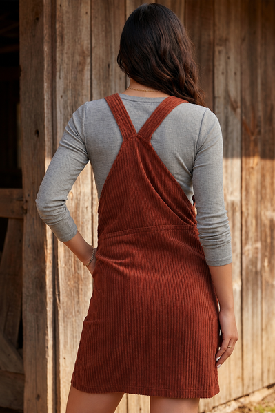 Rustwood Ridge Corduroy Jumper Dress