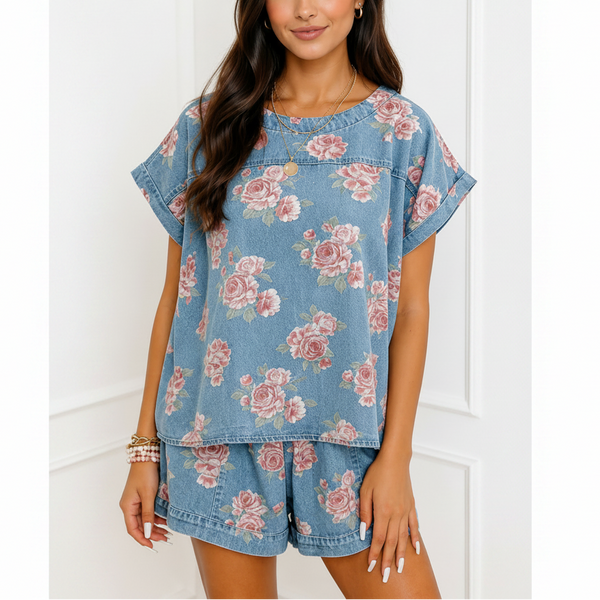 Rosie Denim Daydream Lounge Set