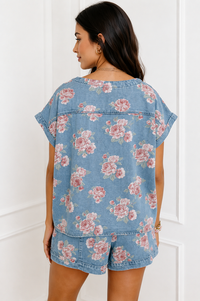Rosie Denim Daydream Lounge Set