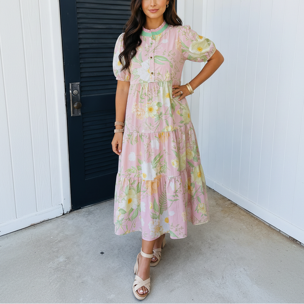 Blush Garden Tea Party Maxi Dress
