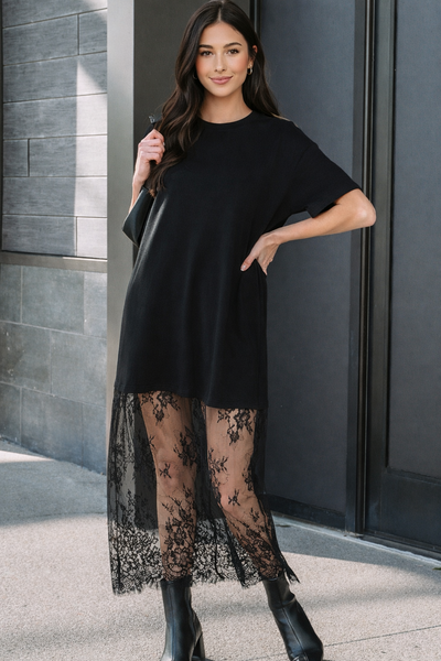 Midnight Veil Tee Dress