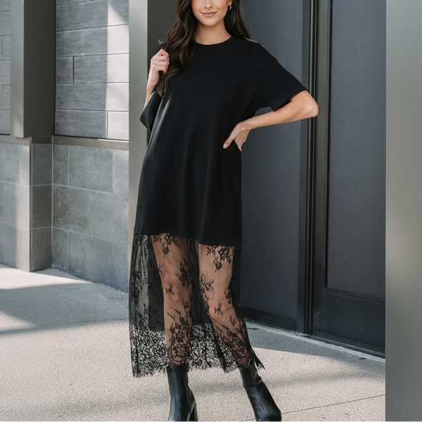Midnight Veil Tee Dress