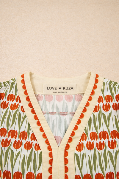 Tulip Grove Scallop Mini Dress