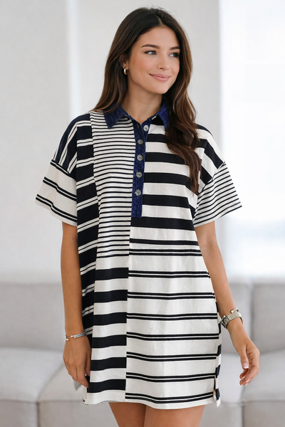 Mariner's Asymmetry Polo Dress