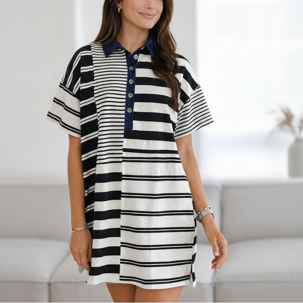 Mariner's Asymmetry Polo Dress