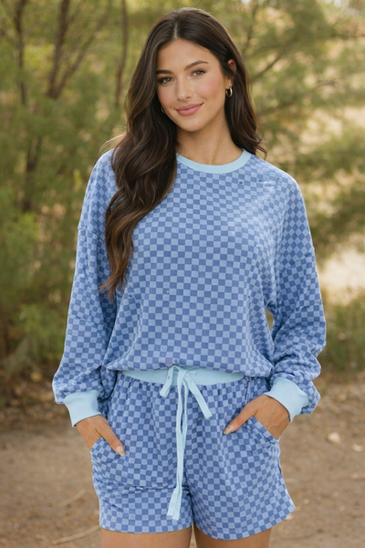 Sky Check Cozy Lounge Set