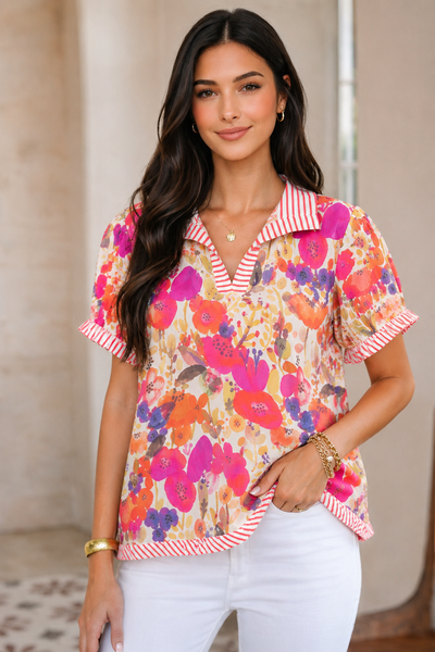 Sunlit Meadow Bloom Top