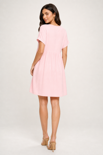 Breezy Haven Pocket Babydoll Dress