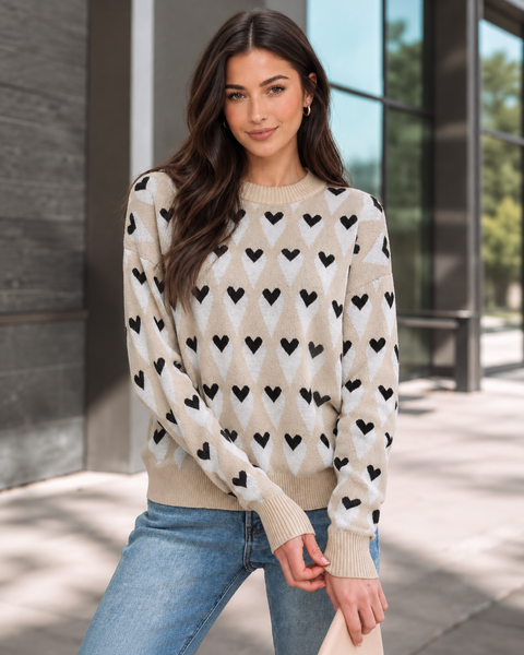 Heartfelt Leopard Contrast Top
