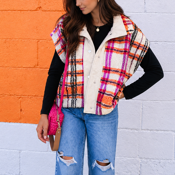 Sunset Glow Sherpa Vest