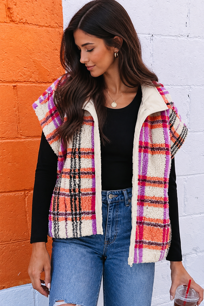 Sunset Glow Sherpa Vest