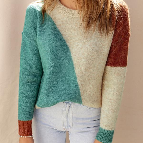 Colorblock Horizon Knit Sweater