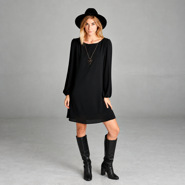 Classic Crepe Shift Dress