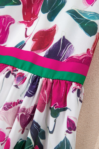 Tropical Bloom Bliss Mini Dress