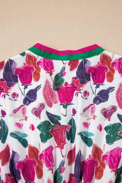 Tropical Bloom Bliss Mini Dress