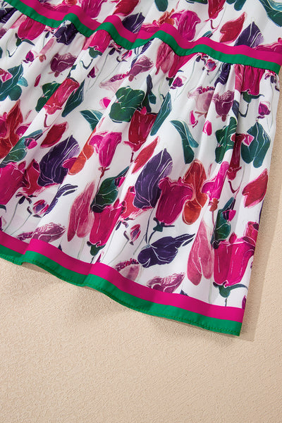 Tropical Bloom Bliss Mini Dress