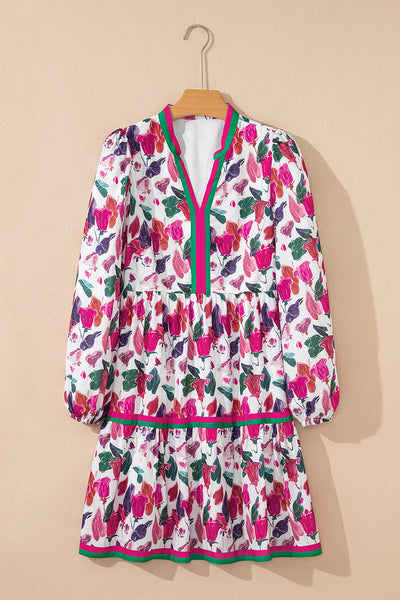 Tropical Bloom Bliss Mini Dress