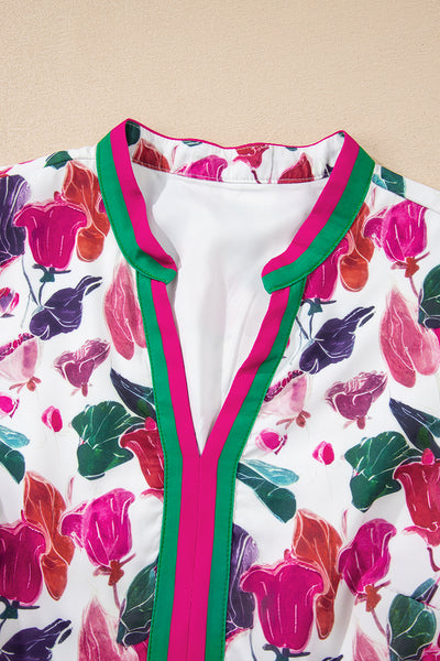 Tropical Bloom Bliss Mini Dress